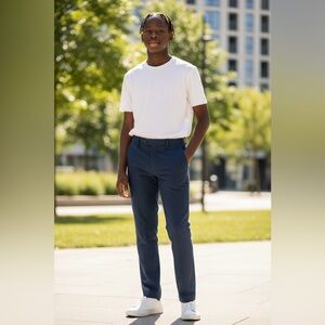 Chaps Boys Size 8 Navy Blue Pants